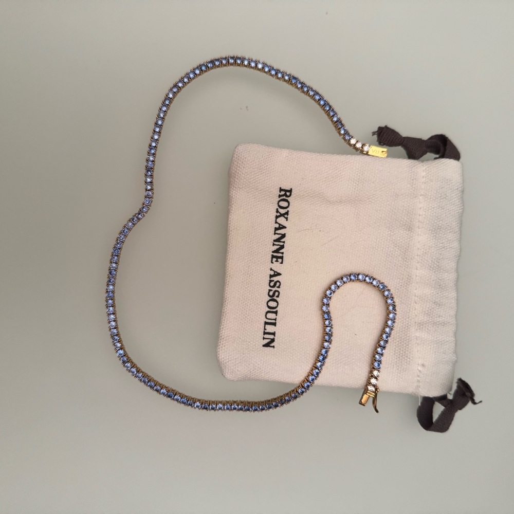 Roxanne Assoulin Gold and Lavender Necklace - Picture 2 of 2